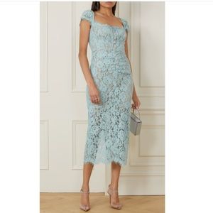 Self-Portrait Lace embellished Midi dress